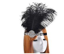 Load image into Gallery viewer, Black Feather Headpiece